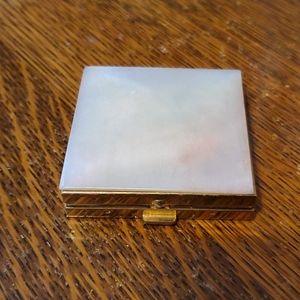 Vintage Mother of Pearl Compact Case
